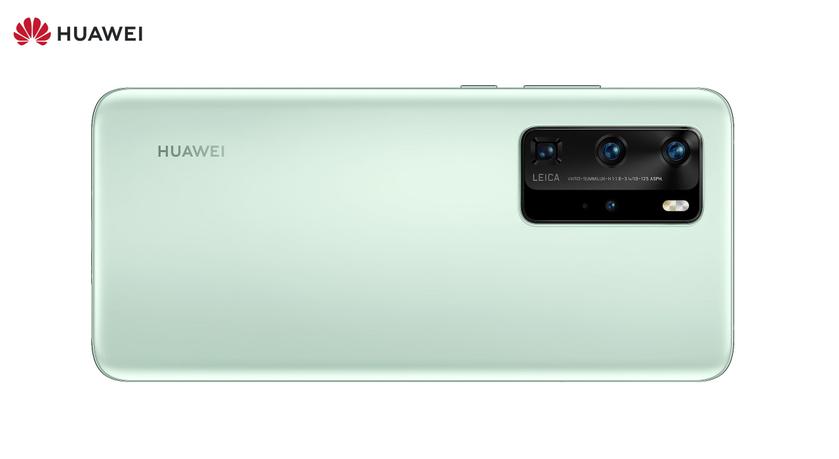 Huawei P40 Pro appeared on a press render in the colors of Mint Green