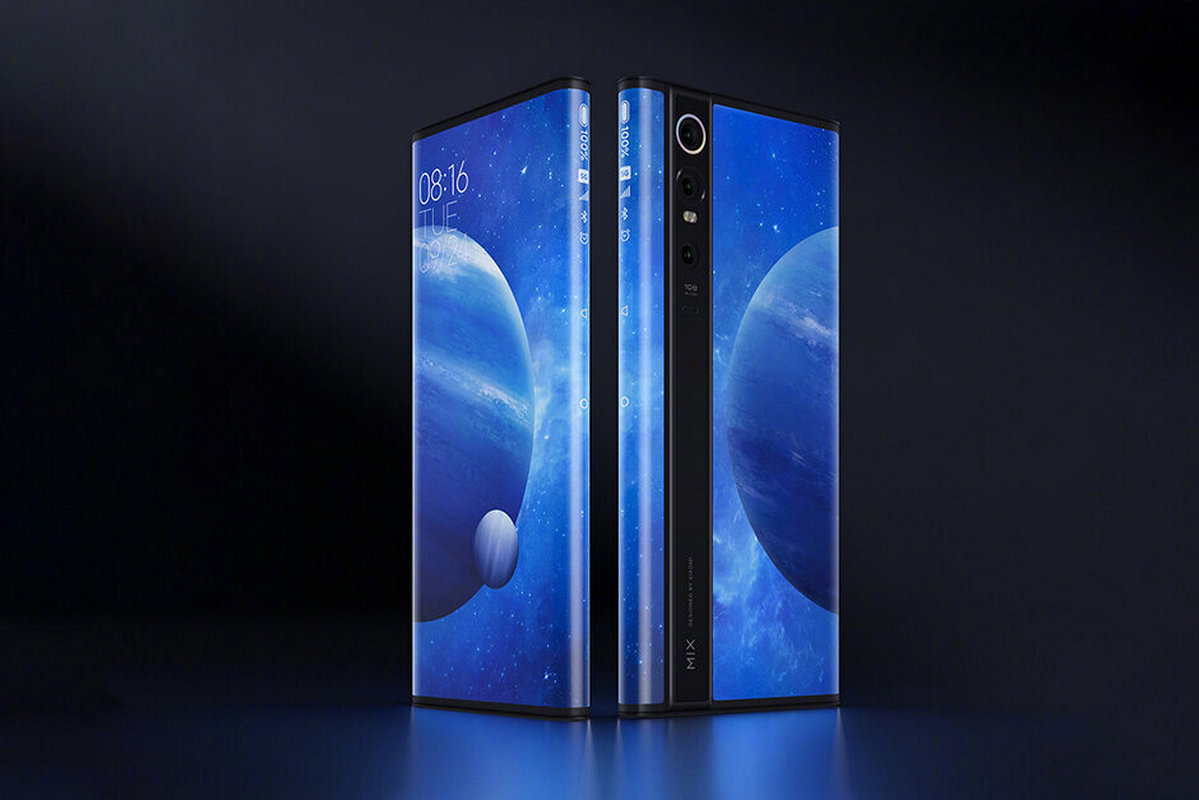 So it turned out a unique smartphone Xiaomi Mi Mix Alpha with a girdle display