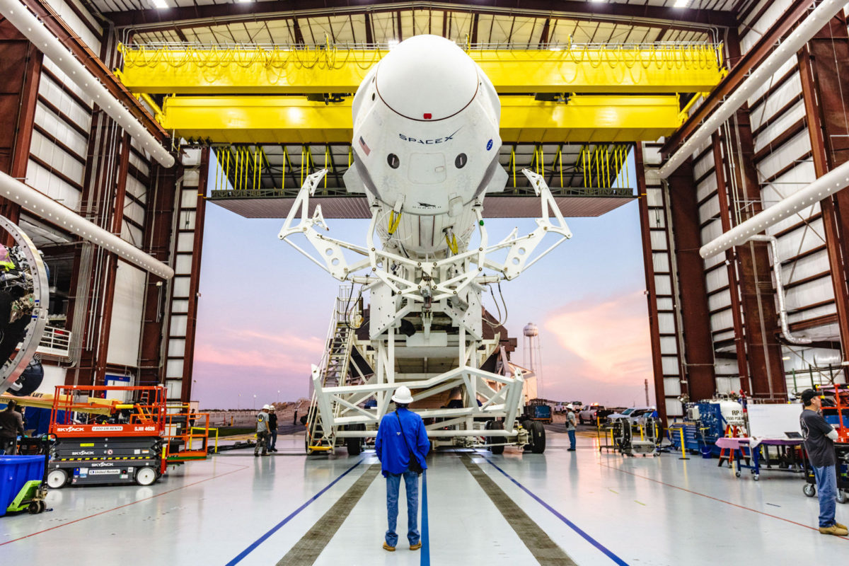 SpaceX Crew Dragon delivered to spaceport for final tests