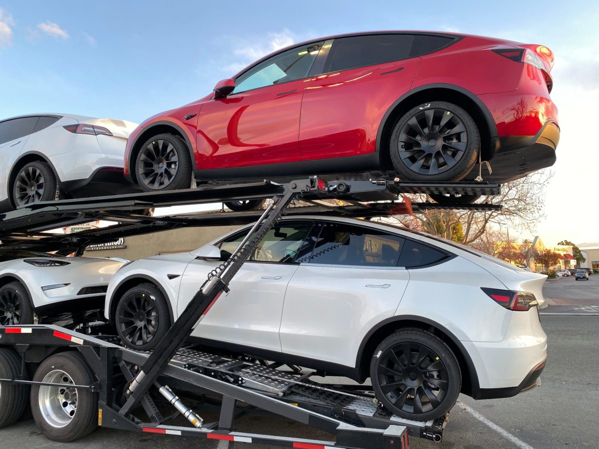 Tesla began shipping its new Model Y electric car to stores